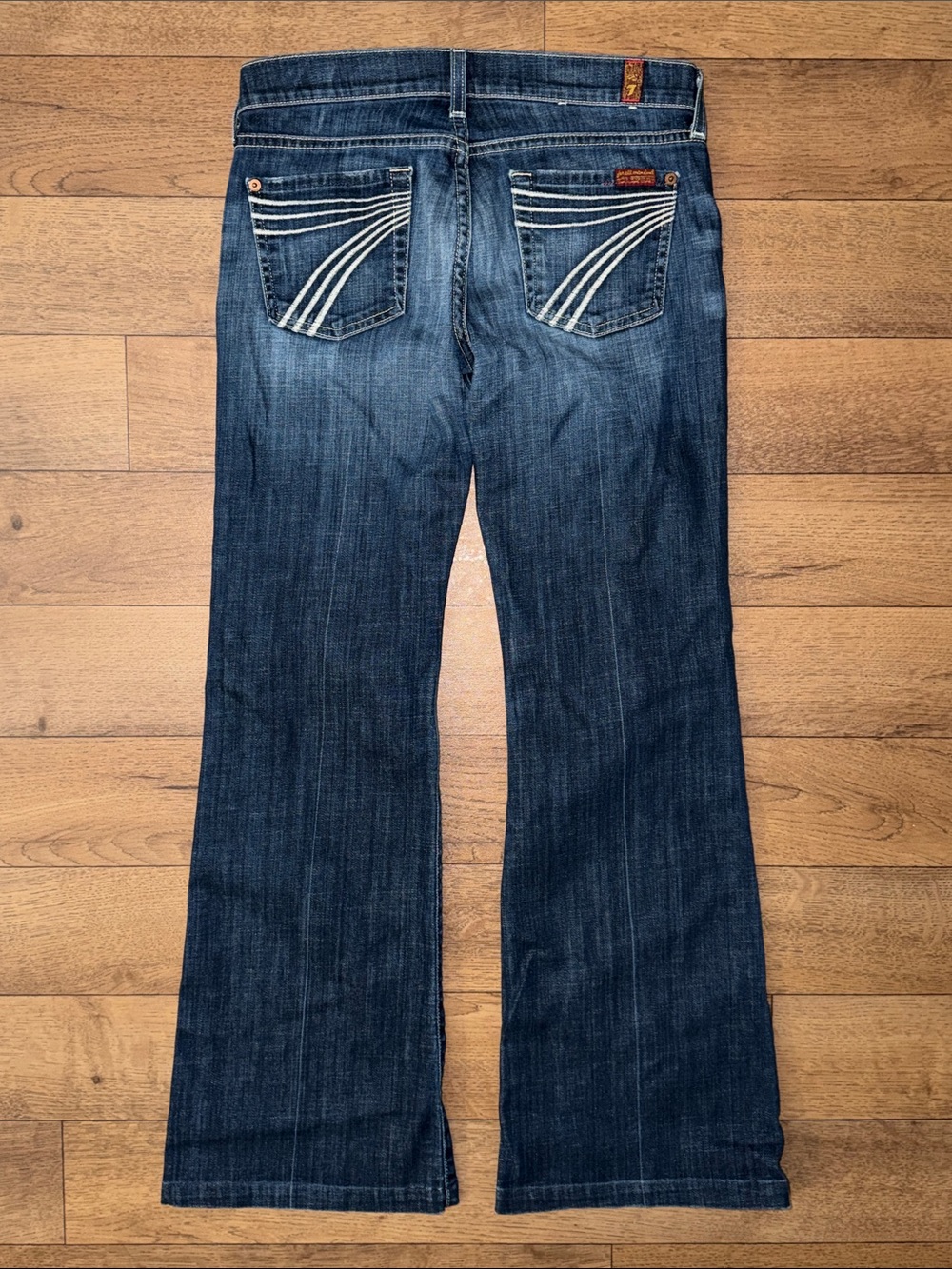7 For All Mankind Size 26 Dojo Jeans Made In USA Sexy Denim Coastal Cowgirl Farm